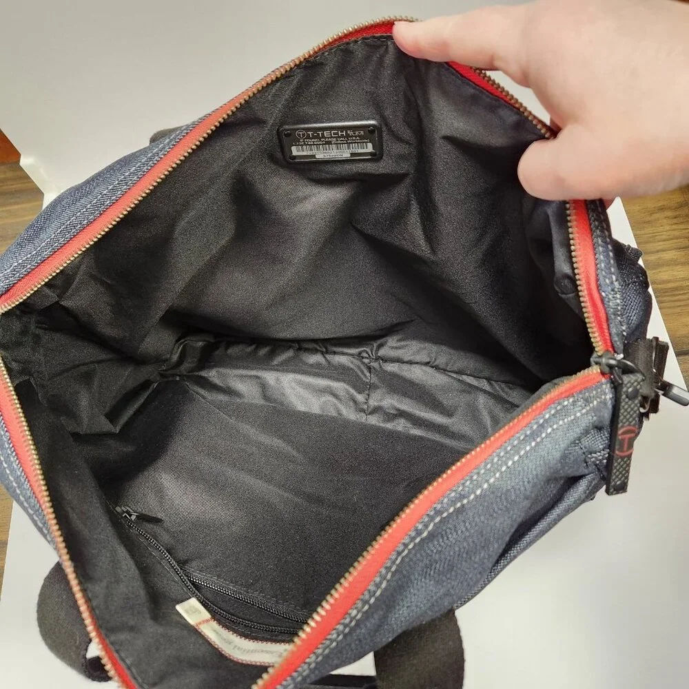 Tumi T Tech Denim Messenger Bag Essential Gear